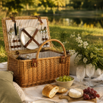 Panier pique-nique 6 personnes : l’indispensable des grandes tablées en plein air